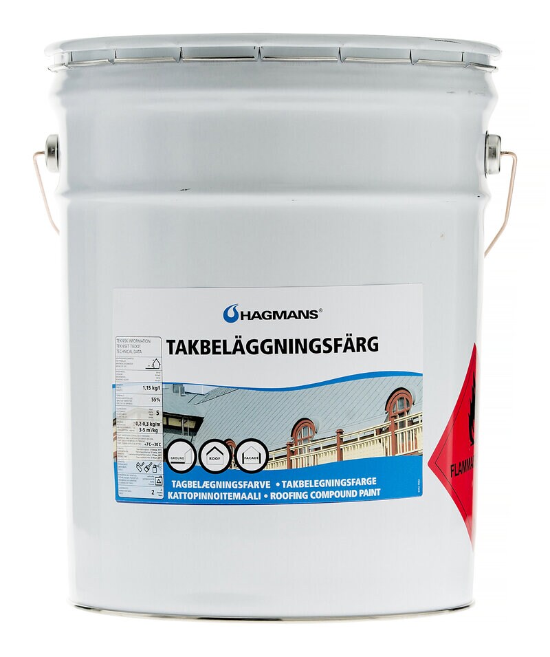 Product Image for Takbeläggningsfärg svart, 20 kg