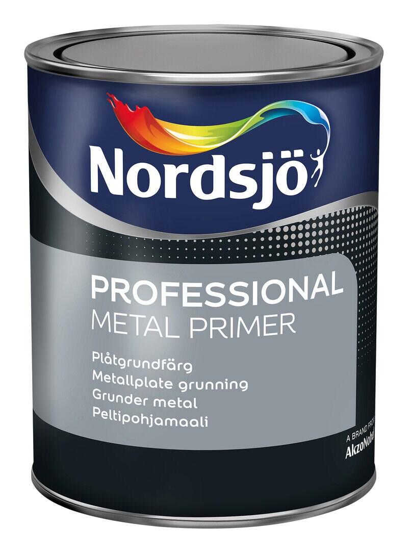 Product Image for Professional Metal Primer, grå/vit, 1 L