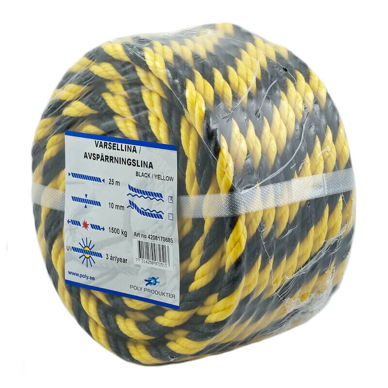 Product Image for Varsellina slagen svart/gul, 10mm x 25m