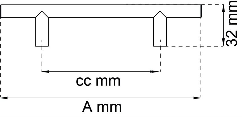 Product Image for Lådhandtag Stella, borstat stål