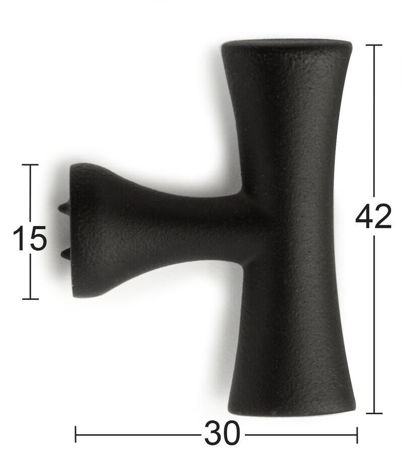 Product Image for Knopp Max, svart nickel
