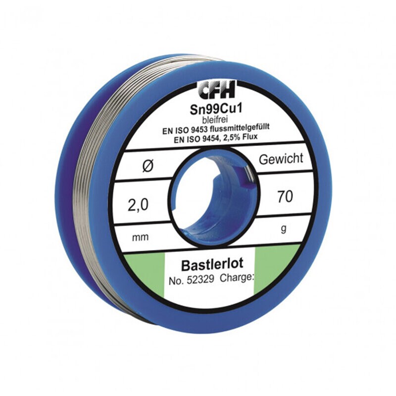 Product Image for Lödtenn för allmän lödning, 2,0 mm, 70 g