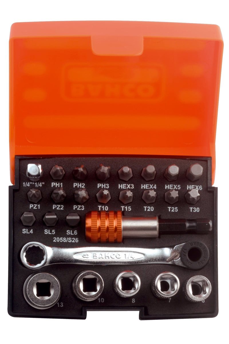 Product Image for Bitssats 1/4", 26 delar