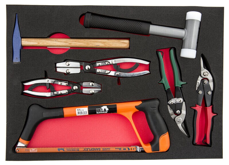 Product Image for Lådinsats med bågfil och plåtverktyg