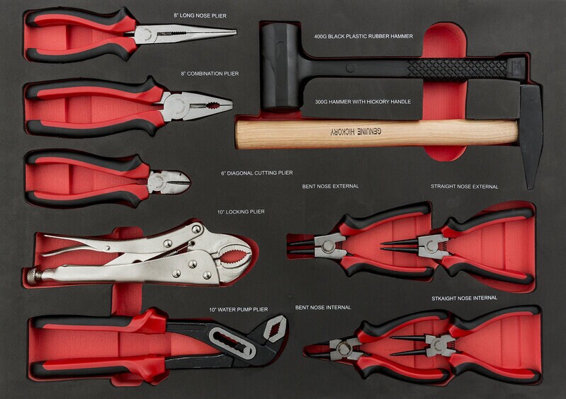 Product Image for Sats med tänger & hammare, 11 delar