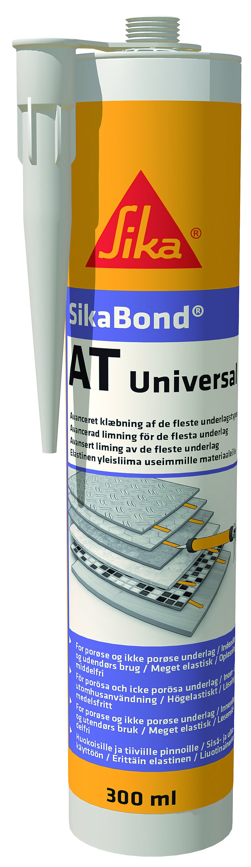 Product Image for Lim, SikaBond AT-Universal, vit, 300 ml