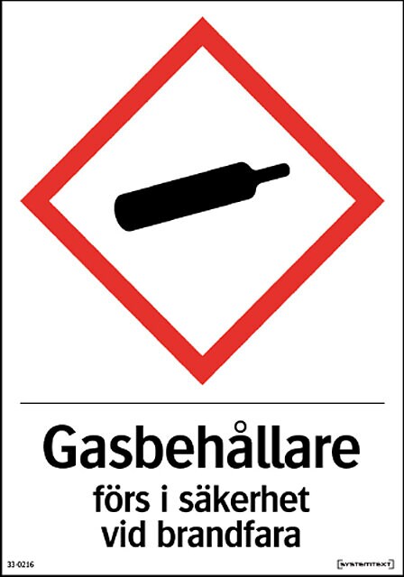 Product Image for Skylt, Gasbehållare för lagerhållning