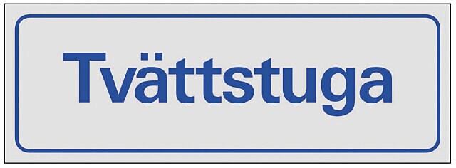 Product Image for Skylt Tvättstuga, 225x80 mm