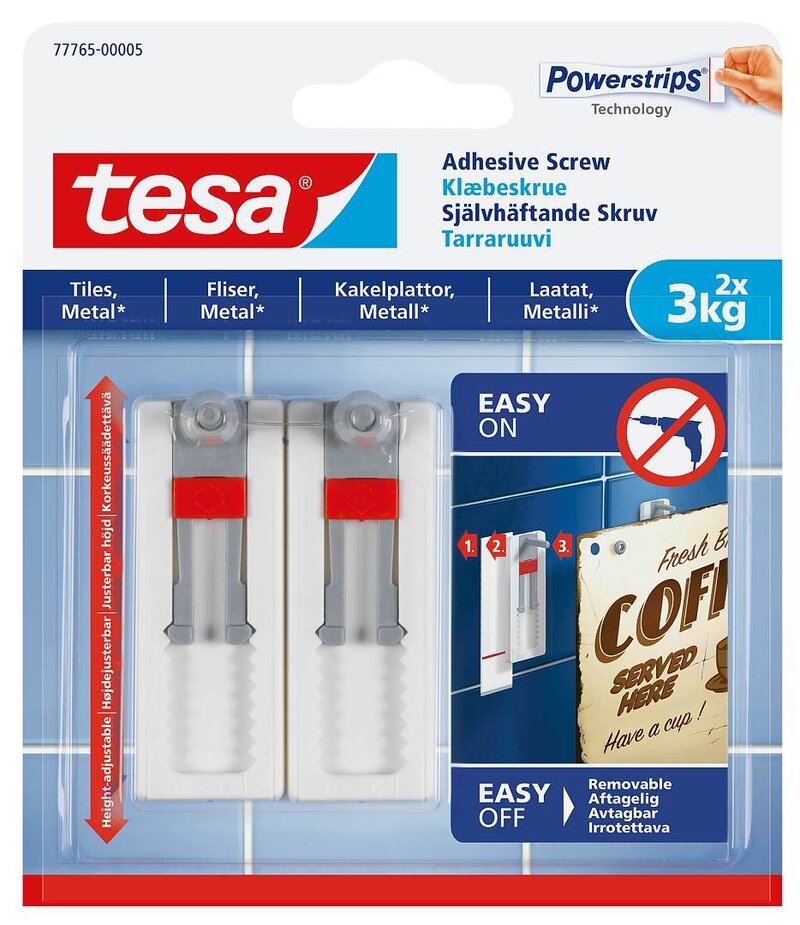 Product Image for Självhäftande skruv för kakel & metall, 3 kg, 2 st