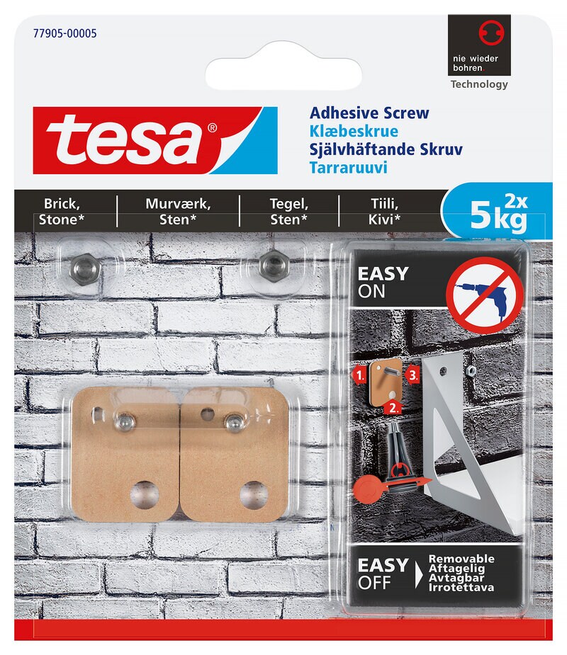 Product Image for Självhäftande skruv för tegel & sten, rektangulär