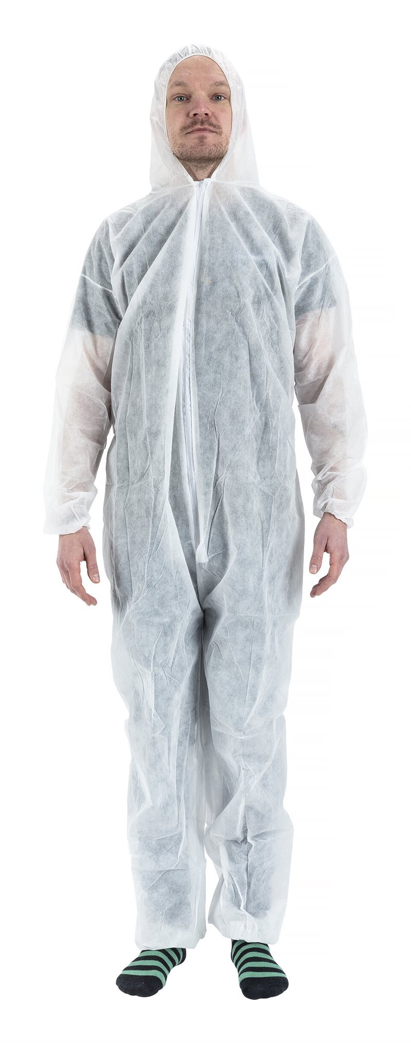 Product Image for Skyddsoverall engångs, vit