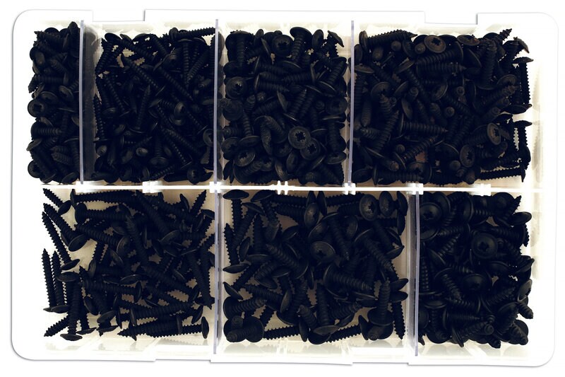 Product Image for Självborrande flänsskruvar, svarta