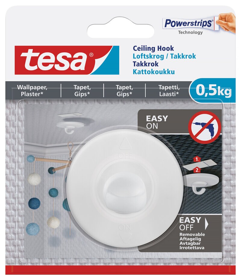 Product Image for Självhäftande takkrok för tapet, 0,5 kg