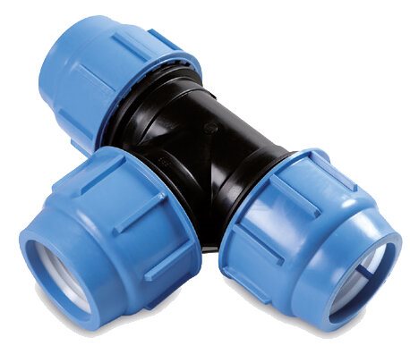 Product Image for PEM-koppling av PP, T-koppling, plast-plast-plast
