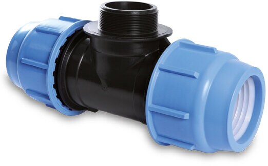 Product Image for PEM-koppling av PP, T-koppling, plast-utv gg-plast