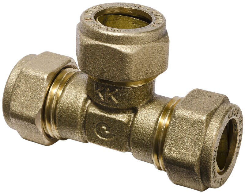 Product Image for Klämringskoppling för PEX, T-rör, 15 mm