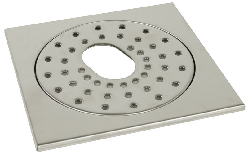 Product Image for Klinkerram med urtag för golvbrunn, rostfri, 200x200 mm
