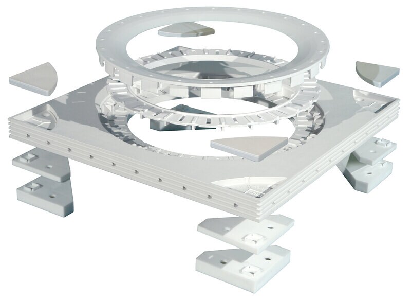 Product Image for Monteringsplatta för golvbrunn, 130-150 mm, 300x300 mm