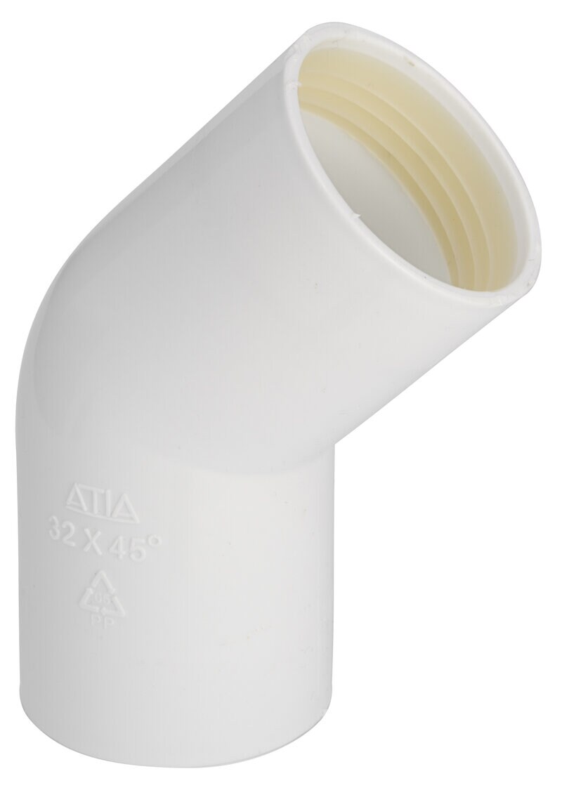Product Image for Böj 45° med fast gummiringstätning