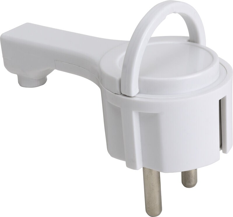 Product Image for Stickpropp Mini, låg & vinklad modell, jordad, vit