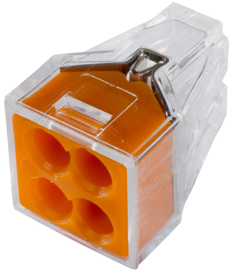 Product Image for Kopplingsklämma 2-ledare, orange/transparent