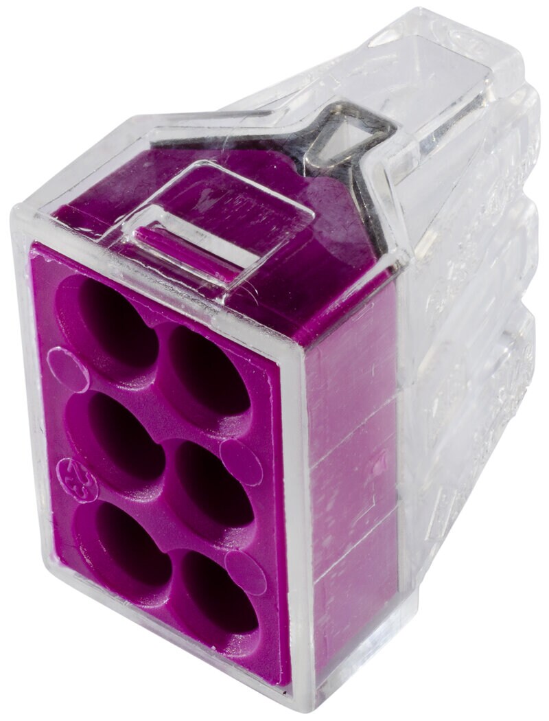 Product Image for Kopplingsklämma 2-ledare, lila/transparent