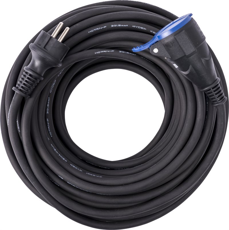Product Image for Skarvsladd, 230 V, jordad med lock, 3G1.5 H07RN-F IP44