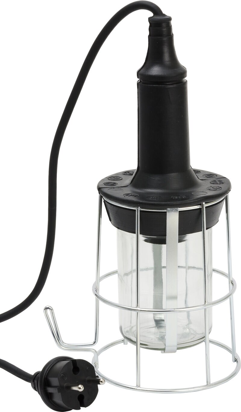 Product Image for Handlampa med stålkorg, spolsäker, 5 m