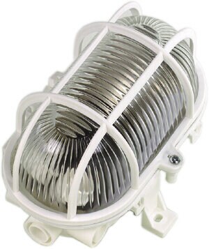 Product Image for Gallerarmatur, oval, 60 W, IP44, vit