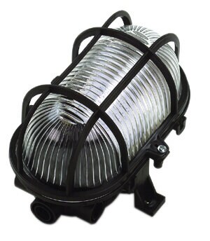 Product Image for Gallerarmatur, oval, 60 W, IP44, svart