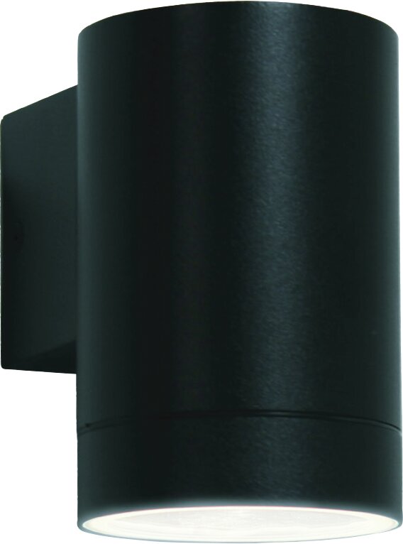 Product Image for Vägglykta Bjurö, tube ned, svart