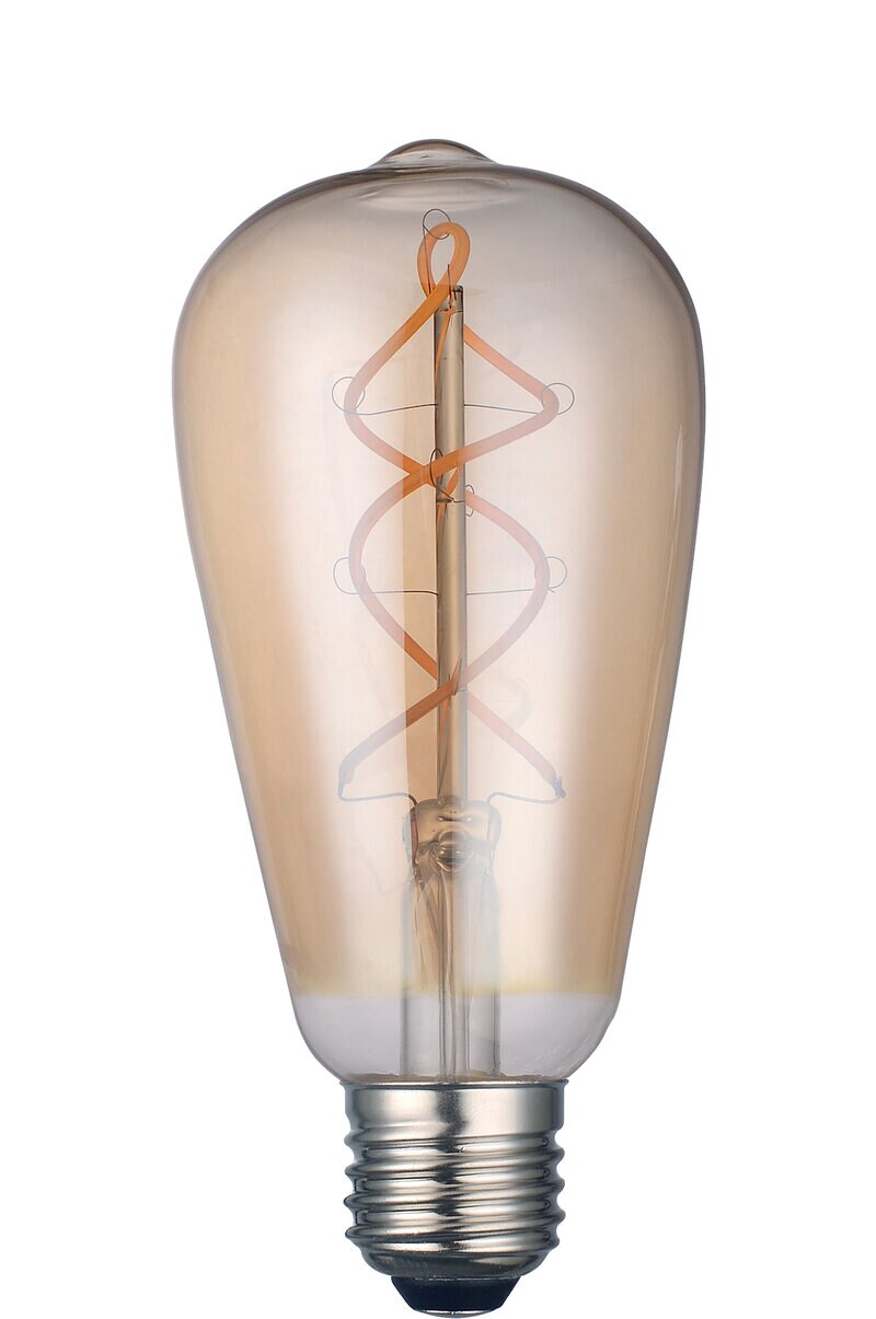 Product Image for LED-lampa, Deco Edison, dimbar, ST64 E27, Gold, 4 W