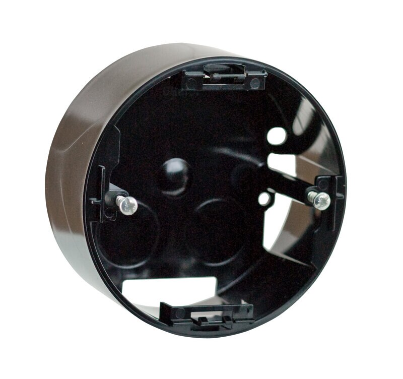 Product Image for Dosa 1-fack för utanpåliggande montage, Renova, hög modell, för strömbrytare, vägguttag, dimmer, svart