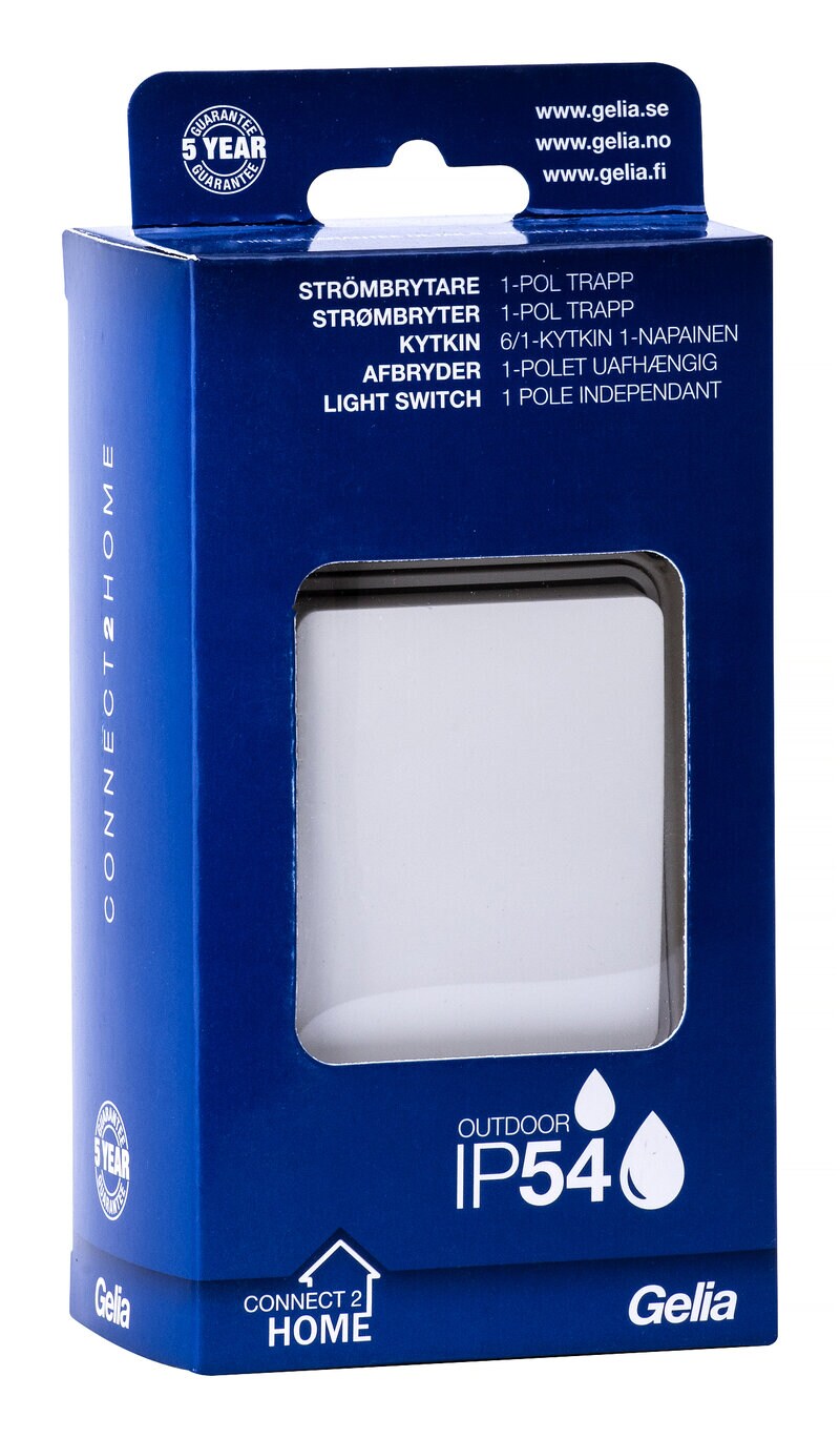 Product Image for Strömbrytare 1-pol, kapslad, Connect 2 Home