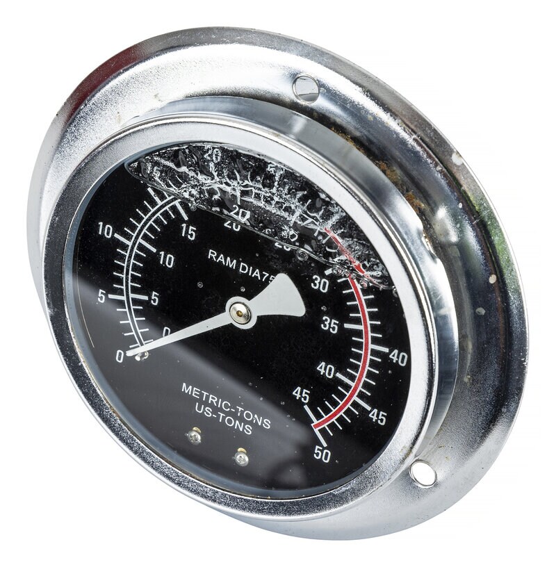 Product Image for Manometer till hydraulpress, 30 ton