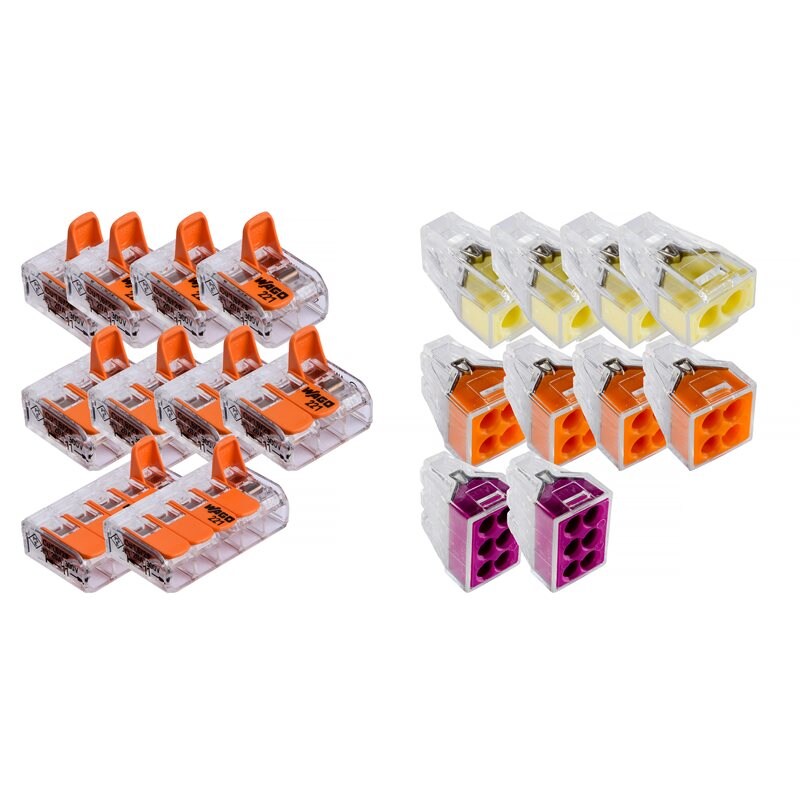 Product Image for Kopplingsklämmor mix, 221 & 773, 20-pack