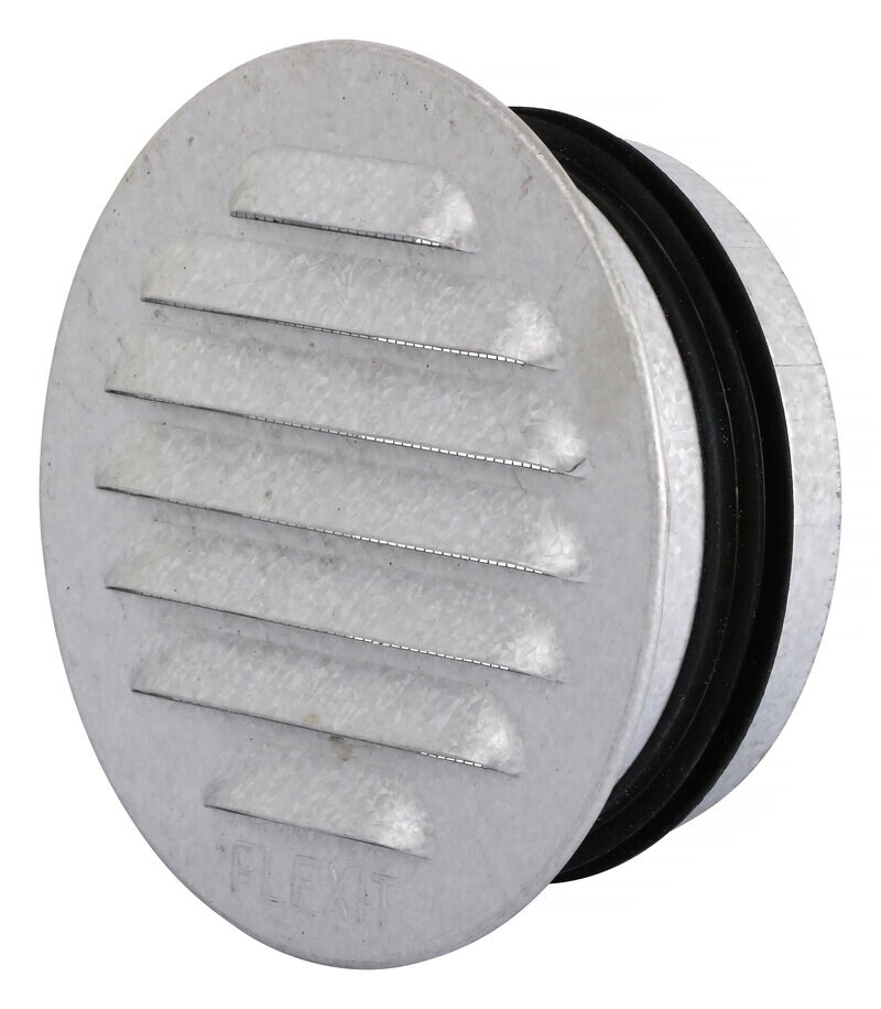 Product Image for Ventilgaller rund med stos, silver, 100 mm