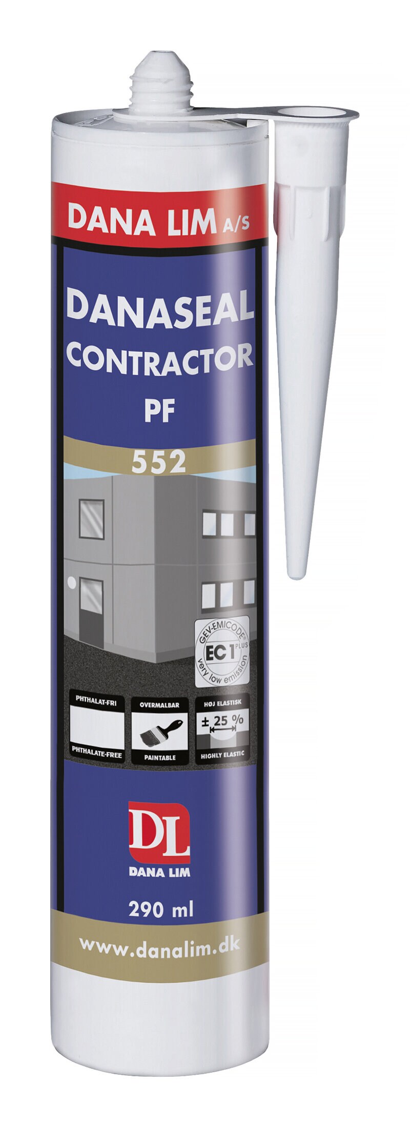 Product Image for Fogmassa Contractor 522 vit, 290 ml