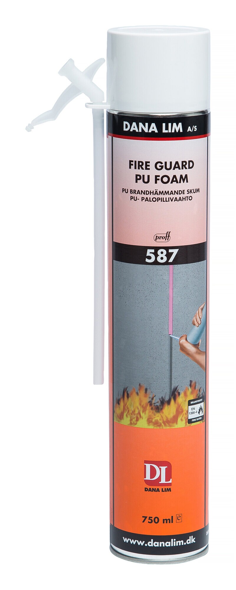Product Image for Fogskum Fire Guard PU Foam 587, 750 ml