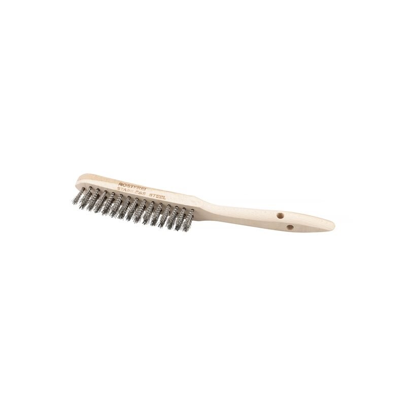Product Image for Handstålborste trä/rostfri, 2 rader