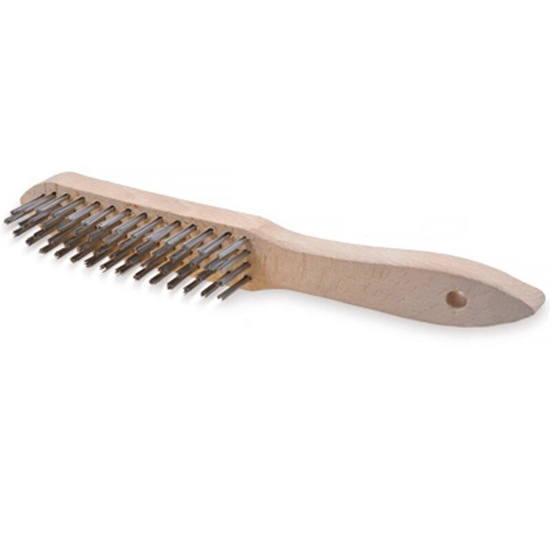 Product Image for Handstålborste trä, 2 rader