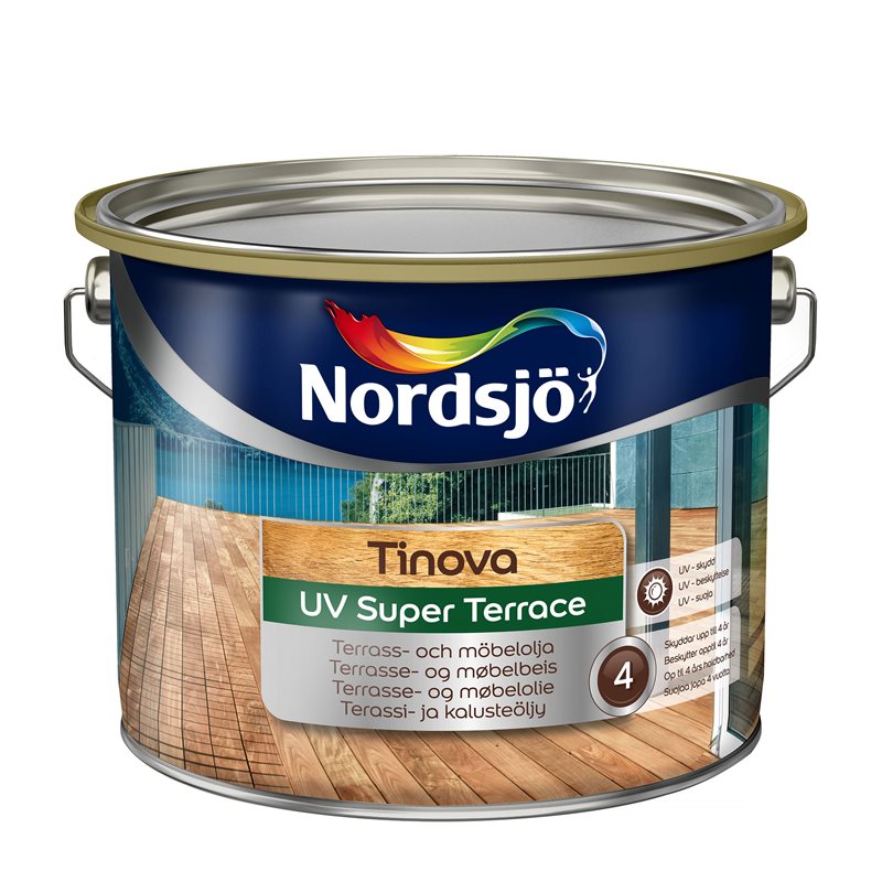 Product Image for Olja, Tinova UV Super Terrace, base clear, 0,93 L