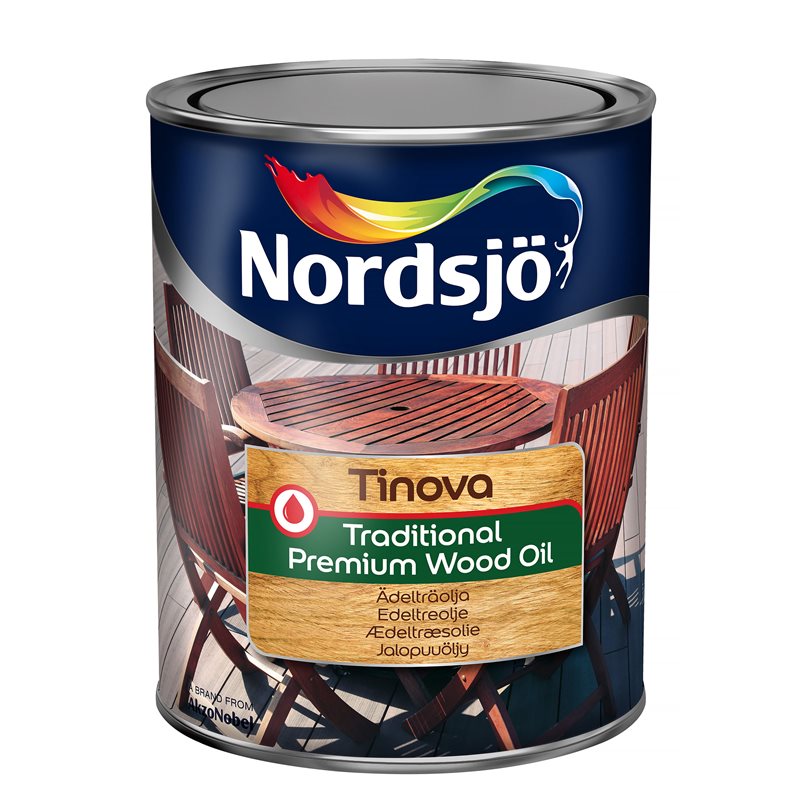 Product Image for Träolja, Tinova Traditional Premium Wood Oil, base clear, 1 L