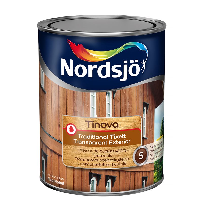 Product Image for Tjärlasyr, Tinova Traditional Tixett Transparent Exterior, base clear, 0,9 L