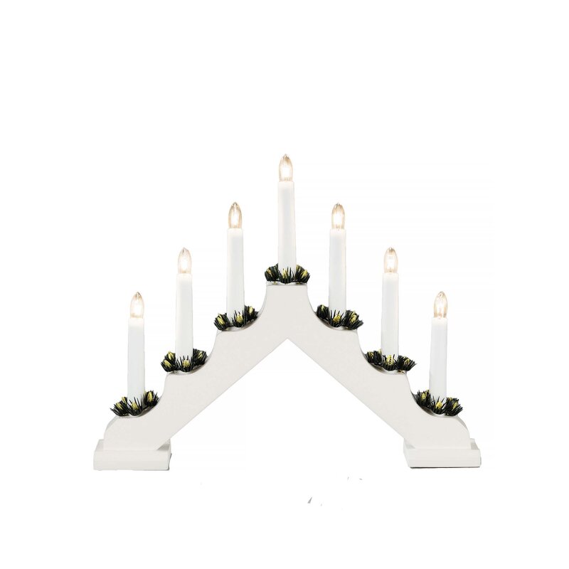 Product Image for Elljusstake i trä, vit