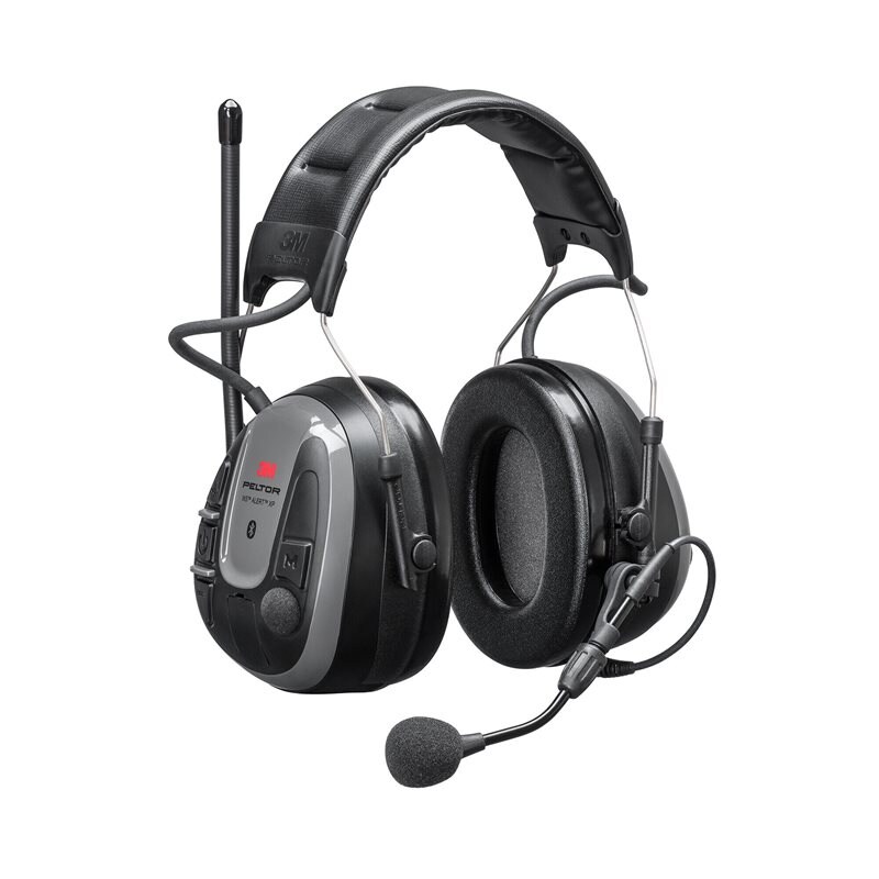 Product Image for Hörselkåpa WS ALERT XP med Bluetooth, mobilapp, FM-radio, & hjässbygel, grå, MRX21A5WS6