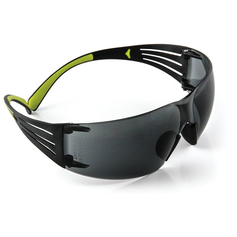Product Image for Skyddsglasögon SecureFit 400, grå reptålig anti-fog lins, svart/grön båge, SF402AS/AF-EU