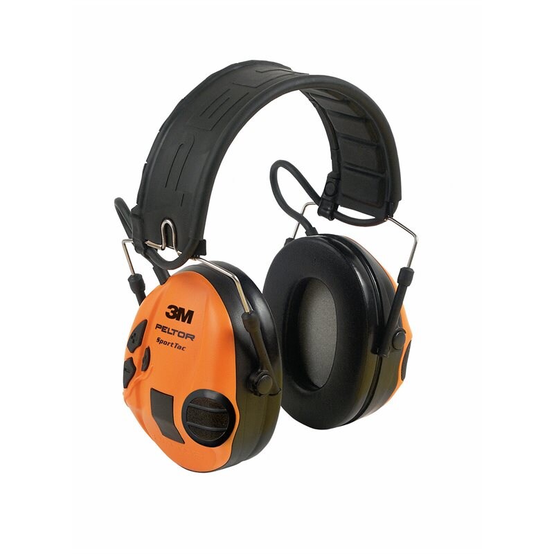 Product Image for Hörselkåpa SportTac med vikbar hjässbygel, 26 dB, orange/grönt kåpor, MT16H210F-478-GN
