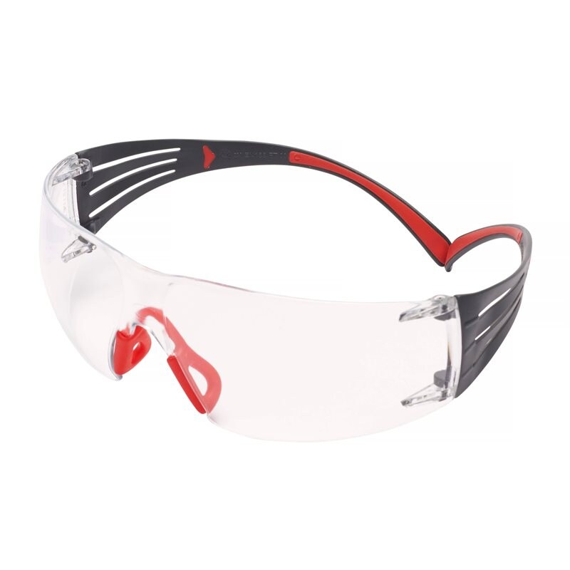 Product Image for Skyddsglasögon SecureFit 400, klar lins med reptålig anti-fog-beläggning, röd/grå båge, SF401SGAF-RED-EU
