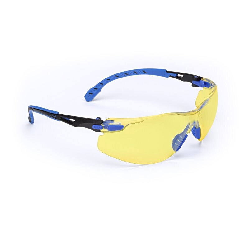 Product Image for Skyddsglasögon Solus 1000, gul lins med reptålig anti-fog-beläggning & blå/svart båge, S1103SGAF-EU